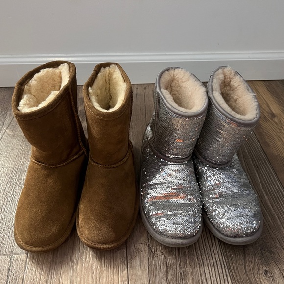 Girls Winter Boot Bundle UGG & BEARPAW Youth Size 4 - Picture 4 of 4